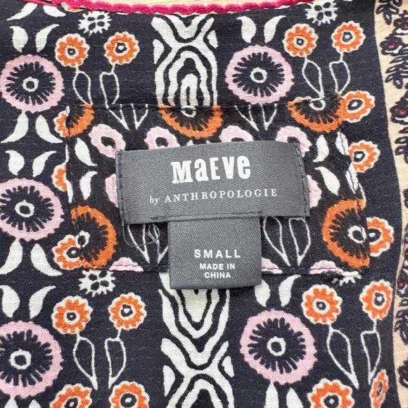 Anthropologie Maeve Jenna Multicolor Long Sleeve Dress - Picture 5 of 11